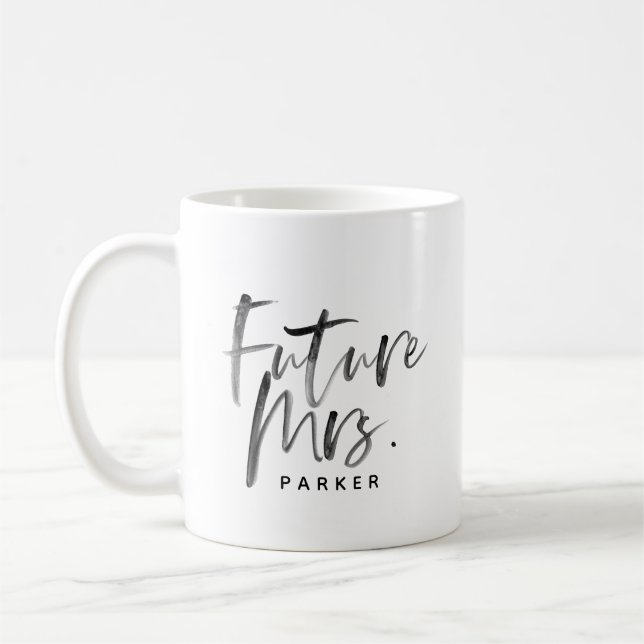 Señora futura taza de café del | (Izquierda)