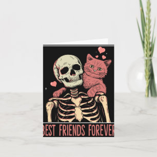 Señora Gata Divertida Tarjeta Tarot Esqueleto Aman