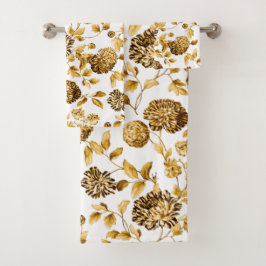 Señora Gold Modern Vintage Botanical Toile floral