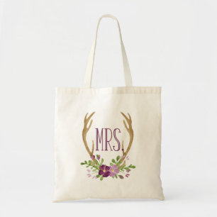 Señora la bolsa de asas de la acuarela de Boho