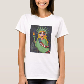 Señora Liberty - camiseta del vuelo