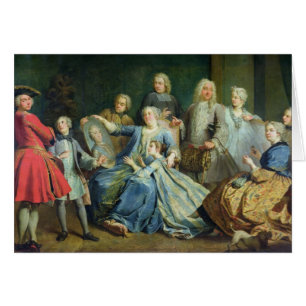 Señora Mercier Surrounded de su familia, 1731