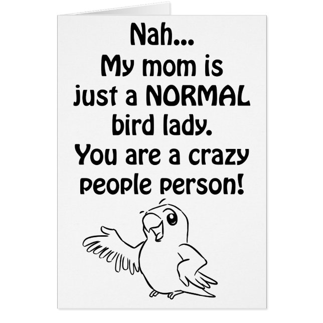 Señora normal del pájaro (Frente)