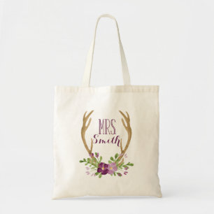 Señora personalizada la bolsa de asas de Boho