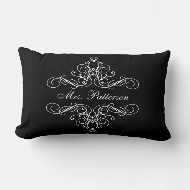 Señora Personalized His y su almohada de cama del (Anverso)
