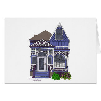 Señora pintada Victorian - azul