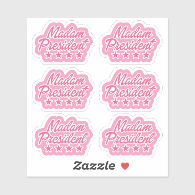 Señora Presidenta, Hoja de Pegatinas Rosa (Hoja)