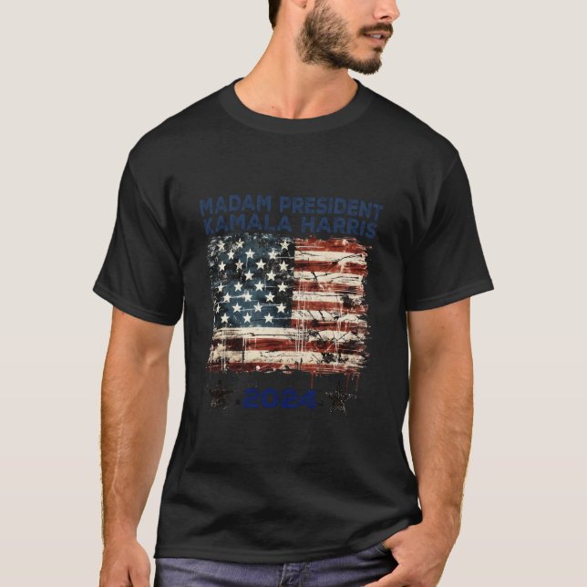 Señora Presidenta Kamala Harris por la camiseta de (Anverso)