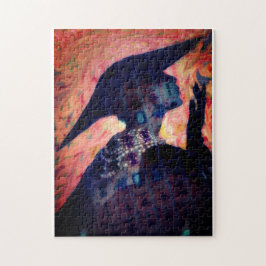 Señora Puzzle de la moda de la diva del Mah Jongg