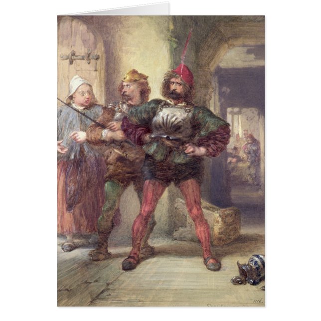 Señora rápidamente, Nym y Bardolph (Frente)