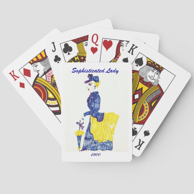 SEÑORA SOFISTICADA cartas de juego (Reverso)