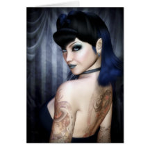 Señora Sophie Vampire Queen Greeting/tarjeta de