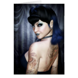 Señora Sophie Vampire Queen Greeting/tarjeta de