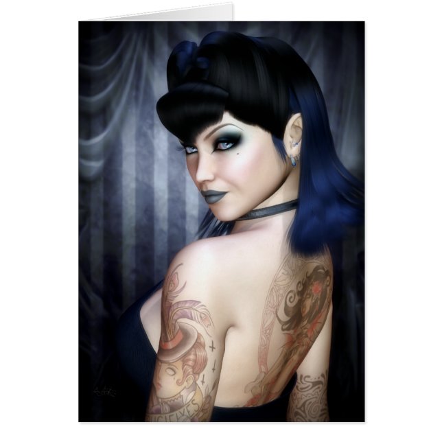 Señora Sophie Vampire Queen Greeting/tarjeta de (Frente)