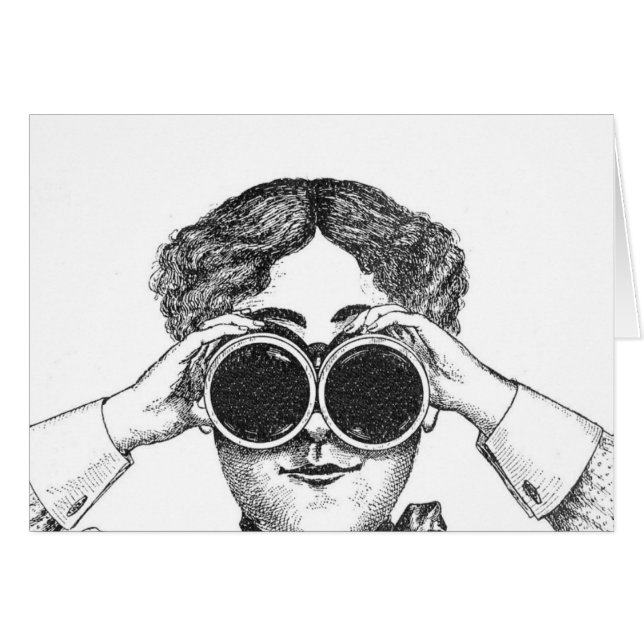 Señora With Binoculars (Anverso (Horizontal))