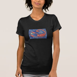 Señoras de la camiseta del escorpión del zodiaco