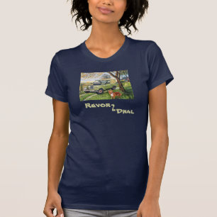 Señoras de tierra de estilo antiguo Rover camiseta