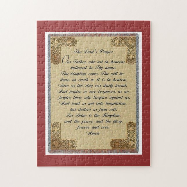 Señores Prayer rompecabezas 18 x 14 (Vertical)