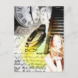 Señorita el bote 8 Pk. Postales