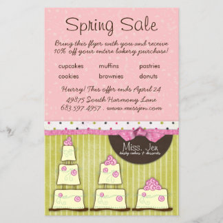 Señorita. Jen Cake Small Sale Flyer