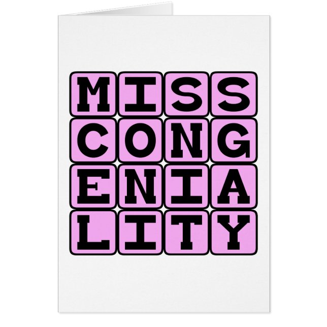 Señorita Simpatía, Premio del Concurso (Frente)