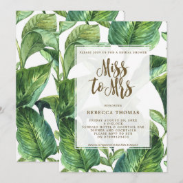 Señorita Tropical para la invitación a la señora d