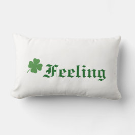 Sensación de almohada irlandesa afortunada