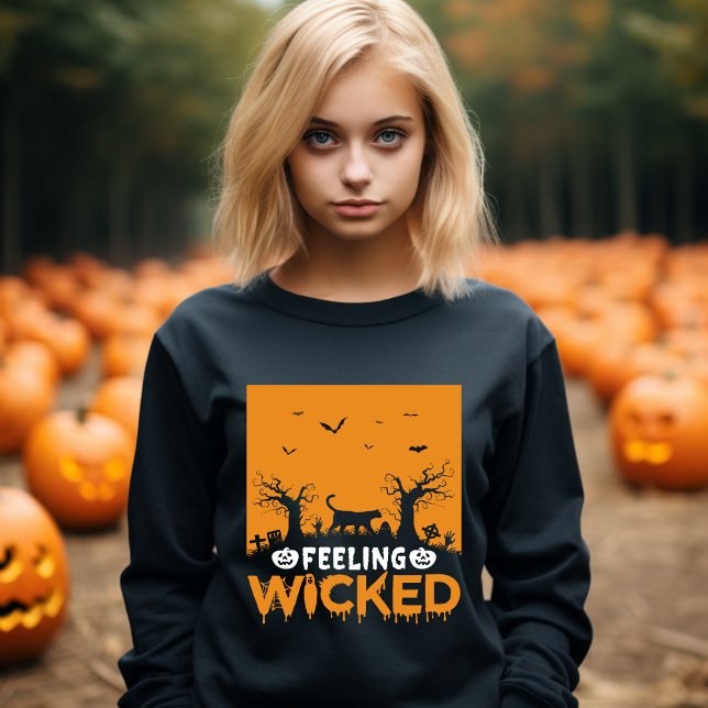 Sensación de malvada camiseta de Halloween (Subido por el creador)