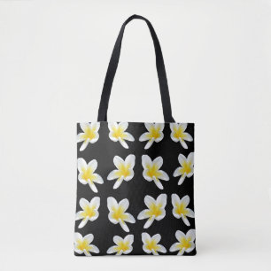 Sensación frangipani, bolsa de compras de impresi