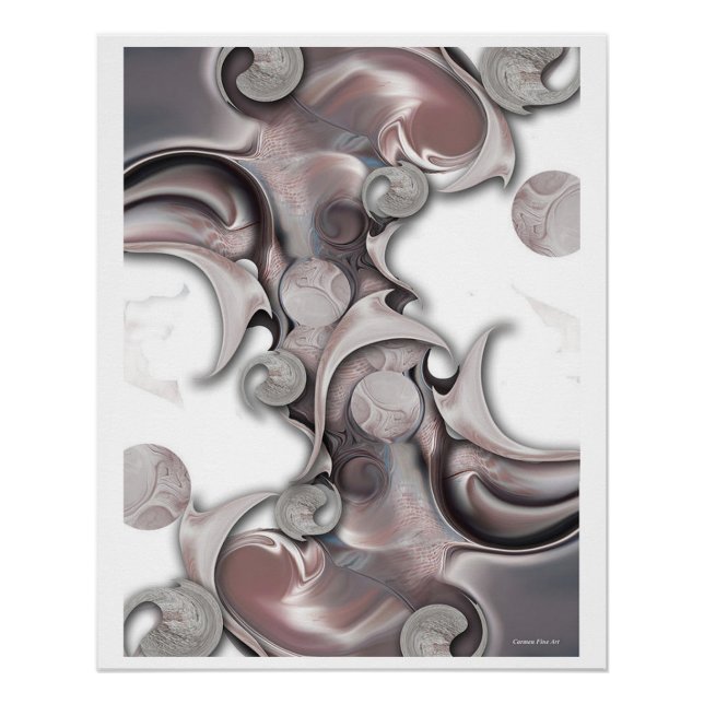 "Sensación frente a proyección", Poster brillante (Anverso)