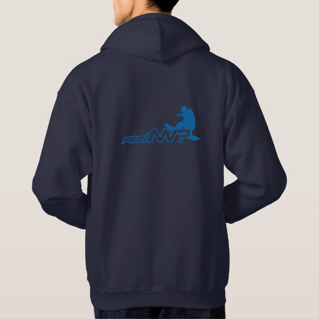 ¿sensación nanovoltio? (TM) Sudadera con capucha (Reverso)