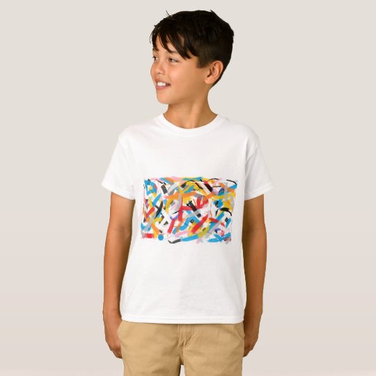 Sensación positiva Splah de la camiseta del color