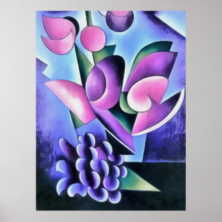 Sensación púrpura de Calla Lily Resumen Arte