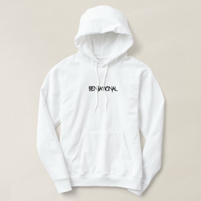 Sensacional | Sudadera con capucha de moda urbana  (Diseño del anverso)