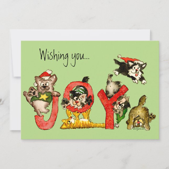 Sensaciones de la tarjeta de Navidad del día de (Anverso)
