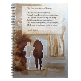 Sensibilidades finas del cuaderno espiral cariñoso