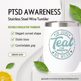 SENSIBILIZACIÓN PTSD Tumbler de vino de acero inox