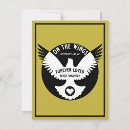 Sensible en tarjeta de simpatía por la memoria amo