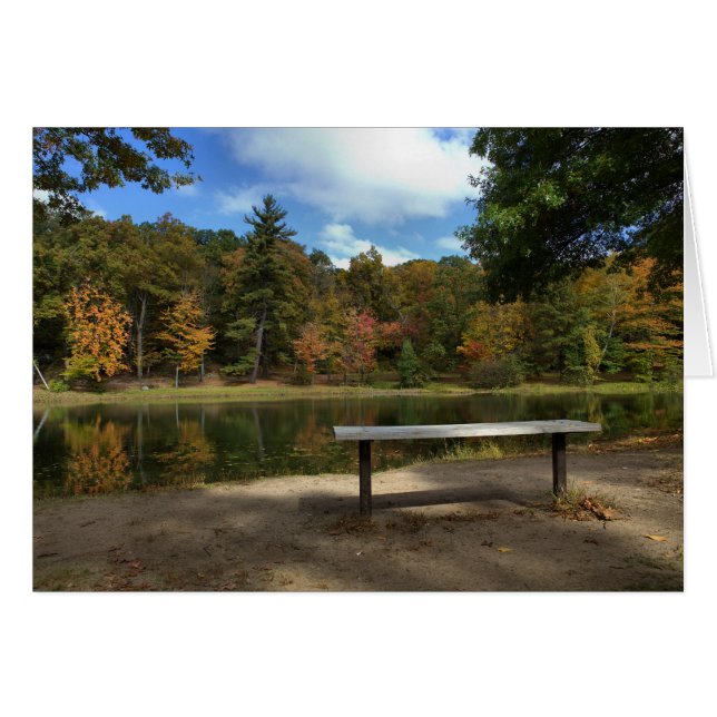 Sentado en el banco Rockwell park Bristol CT (Anverso (Horizontal))