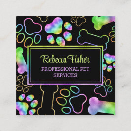 Sentado mascota, Paseo de Perros, Tarjeta de Negoc