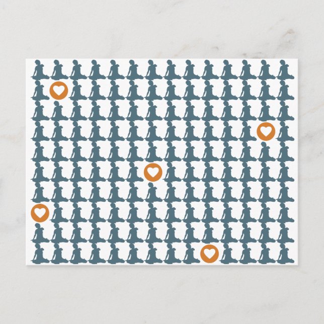 Sentarse en la postal repetida (Anverso)