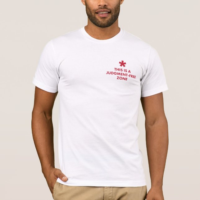 Sentencia Zona Libre de camiseta (Anverso)