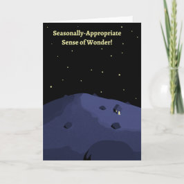 Sentido de la tarjeta de vacaciones de Maravilla