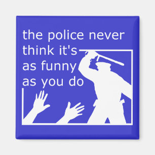 Sentido del Humor de la Policía Imán Divertido