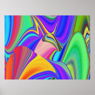 Sentimiento de verano , Arte de arcoíris 3D abstra
