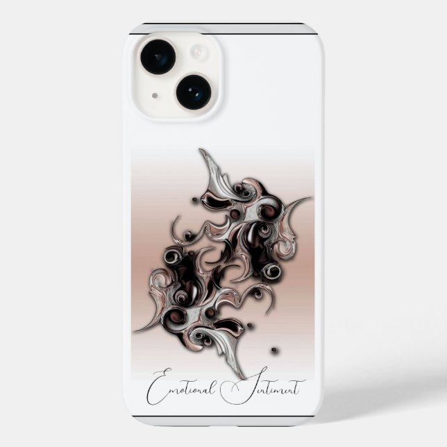 "Sentimiento emocional", Funda Apple iPhone 14 (Reverso )