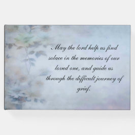 Sentimientos conmemorativos del libro de visitas f