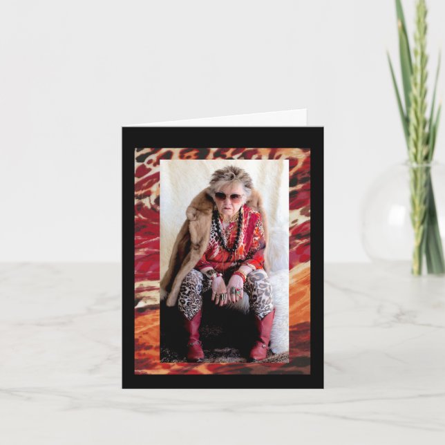 Sentir bien con humor sobre mi tarjeta (Anverso)