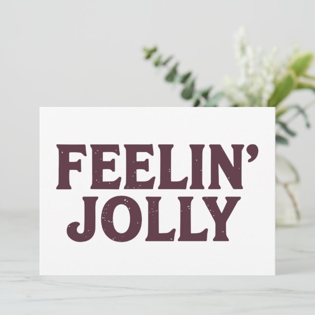 Sentir el divertido espíritu de la Navidad  (Anverso de pie)