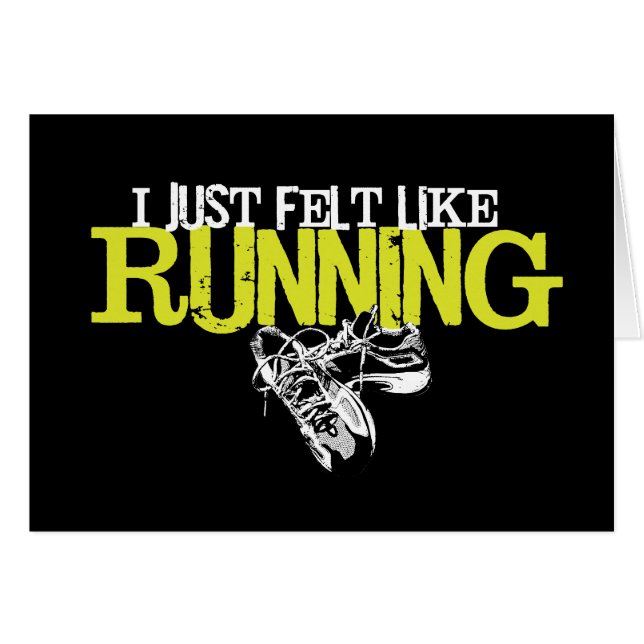 Sentir tienen gusto de correr (Anverso (Horizontal))